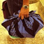 掛札の風呂敷の使用例