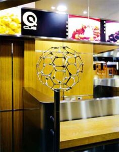 cue店内オブジェ-スプーンの球CUE