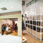 アパレル店舗デザイン設計事例、ドロワットロートレアモン(droite-lautreamont)Mint-kobe、リニューアルしたファサードゲートと什器の写真