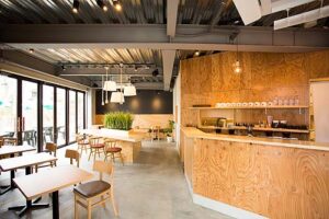 店舗デザイン設計実績事例-みなふくコーヒー-カフェ店内全景