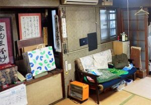 店舗デザイン実績事例、喫茶IMA、古い家のリノベーション前の室内の状態