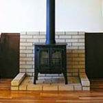 パンカフェみわのシンボルの薪ストーブ
