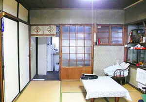 店舗デザイン事例、喫茶IMA、古い家のリノベーション前の状態