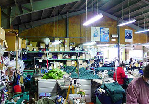 ナンガ滋賀本社工場の様子