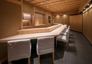 店舗デザイン設計実績事例、鮨とよなが、店内