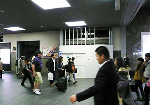 京都駅2階南北自由通路の京都総合観光案内所予定地