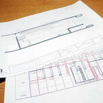 大阪のスペイン料理レストラン、ピエドラの出展候補地での決定した平面検討案とオープンまでのスケジュール表