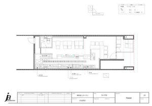大阪のスペイン料理レストラン、ピエドラの出店候補地の平面検討プラン