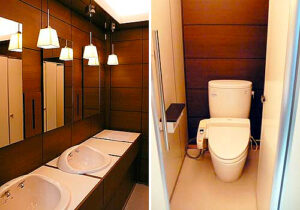 気分を着替えるクロゼットをデザインコンセプトにリノベーションしたマンション、大阪のマンション、パレロワイヤル順慶町オフィス棟のトイレのインテリア